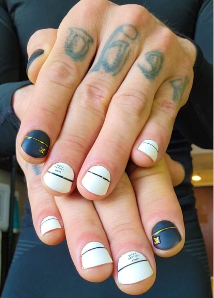 Minimal Elegant Shorties Men's Nail Design