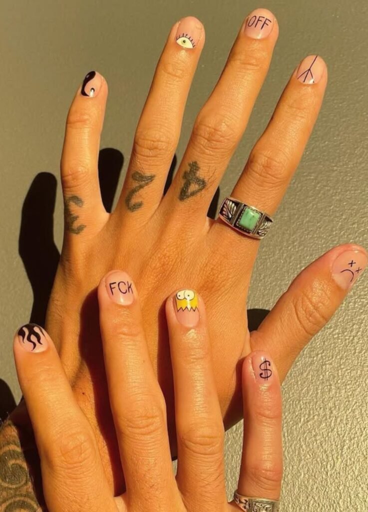 Simpsons Nail Design For Men