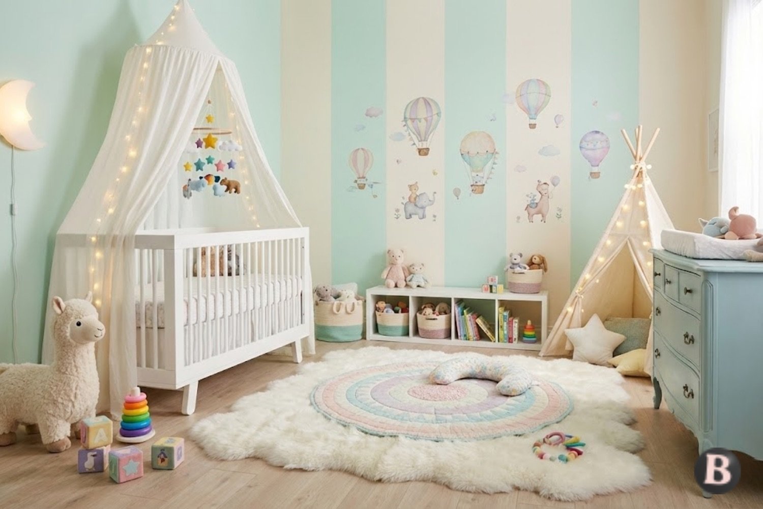 Beautiful Life Hub Home Decor - Whimsical Nursery Toddlers Bedroom